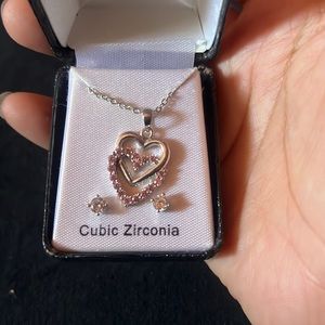 Women heart and earring are jewelry